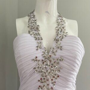 Sweep Train Wedding Dress With Beading Sequins